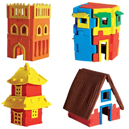Mapology - World Map Puzzle with Houses Around the World