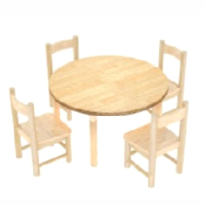 Round-Wooden-Table-Without-Chairs