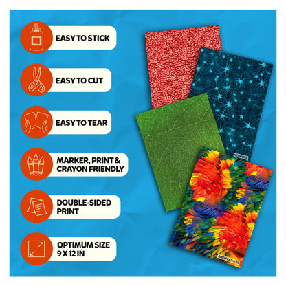 Clever Prints: Life Science | Construction Paper (60 Sheets)
