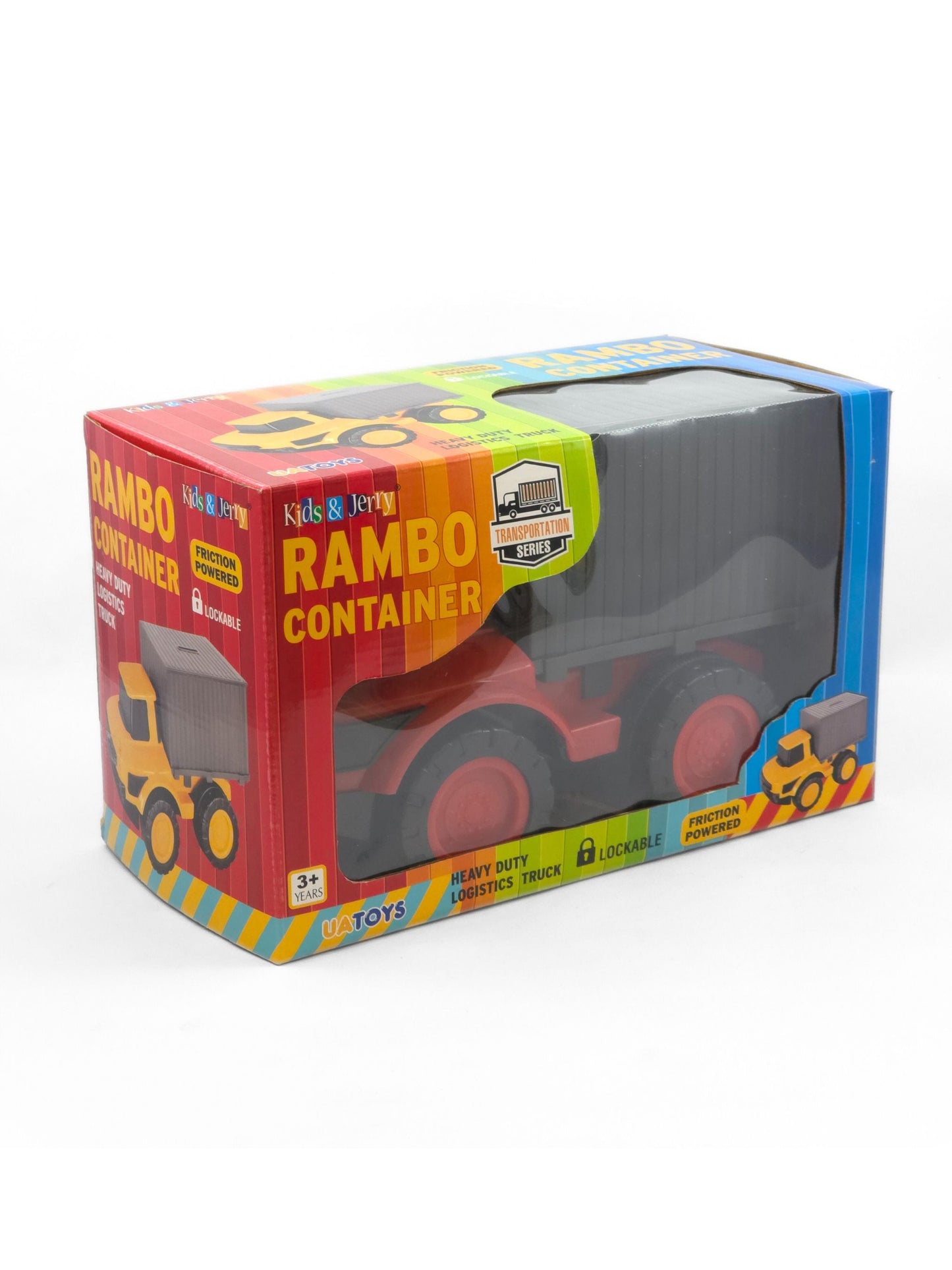 Rambo Container  – Friction-Powered Truck with Lock & Key Money Bank