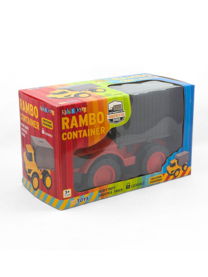 Rambo Container  – Friction-Powered Truck with Lock & Key Money Bank