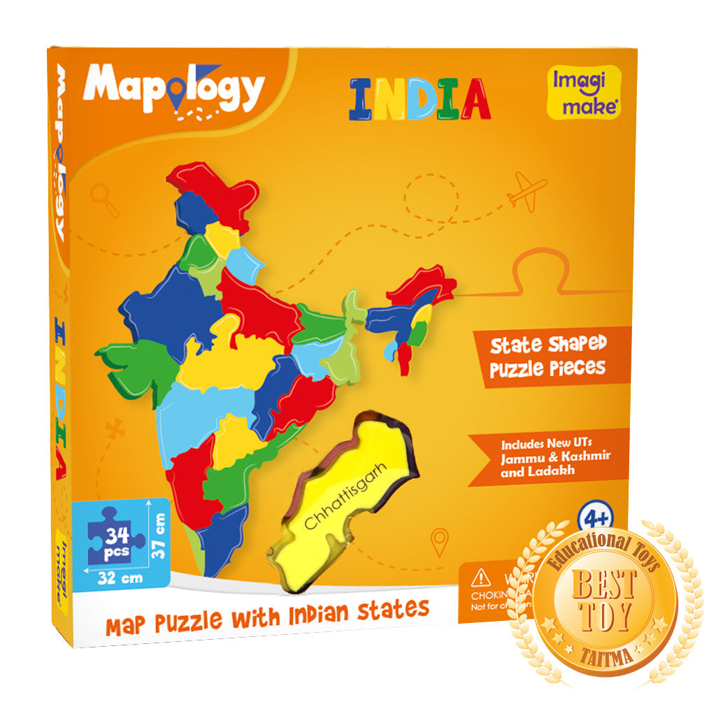 Mapology Combo - India, World and Europe