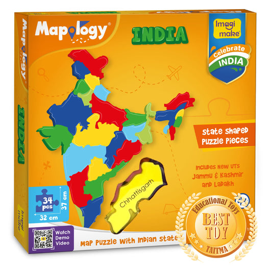 Mapology States of India Map Puzzle