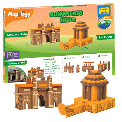 Mapology Monuments of India - Sun Temple & Gateway of India