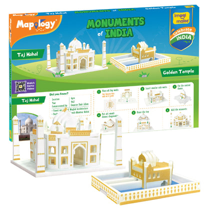 Mapology Monuments of India - Taj Mahal & Golden Temple