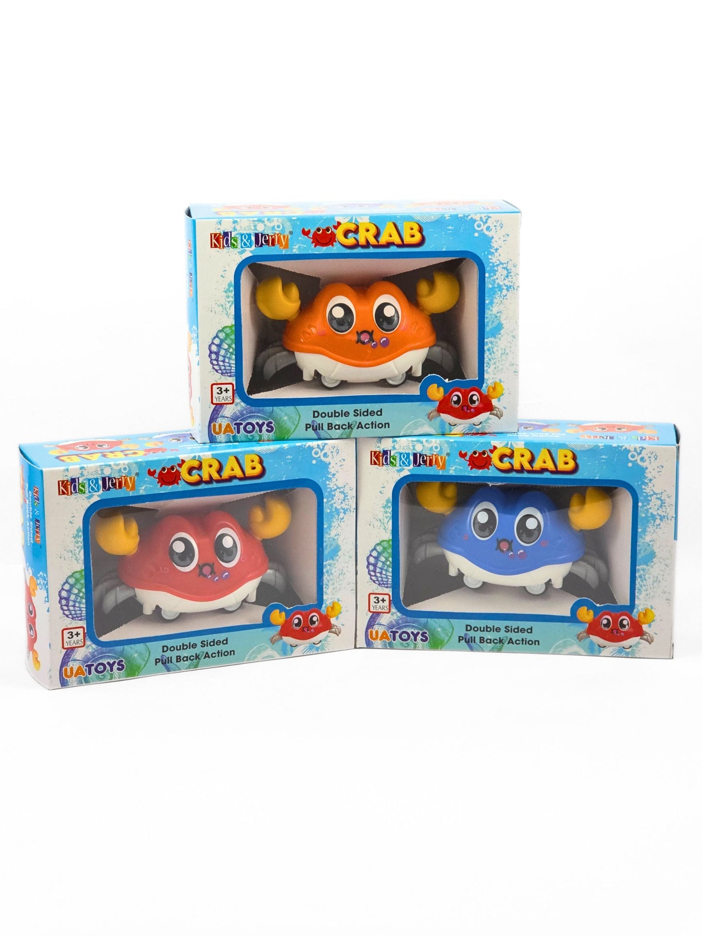 Crab Double Pull Back  – Realistic Crawling Crab Action Toy for Kids