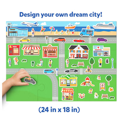 Magnetopia - Design Your Own City | Interactive Pretend Play Set (ages 3-7)