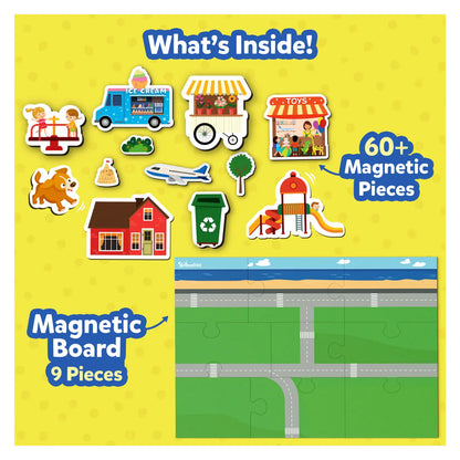 Magnetopia - Design Your Own City | Interactive Pretend Play Set (ages 3-7)