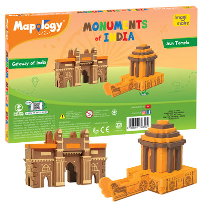 Mapology: Pack of 6 Monuments Mini - Assorted Designs