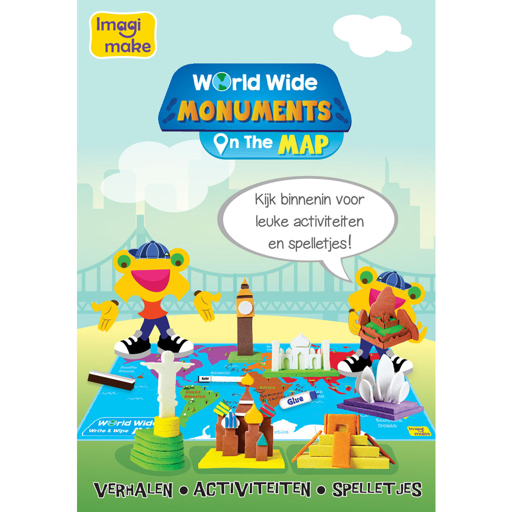 Worldwide Monuments on the Map - Activity Book - Dutch