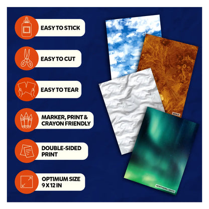 Clever Prints: Outer Space | Construction Paper (120 Sheets)