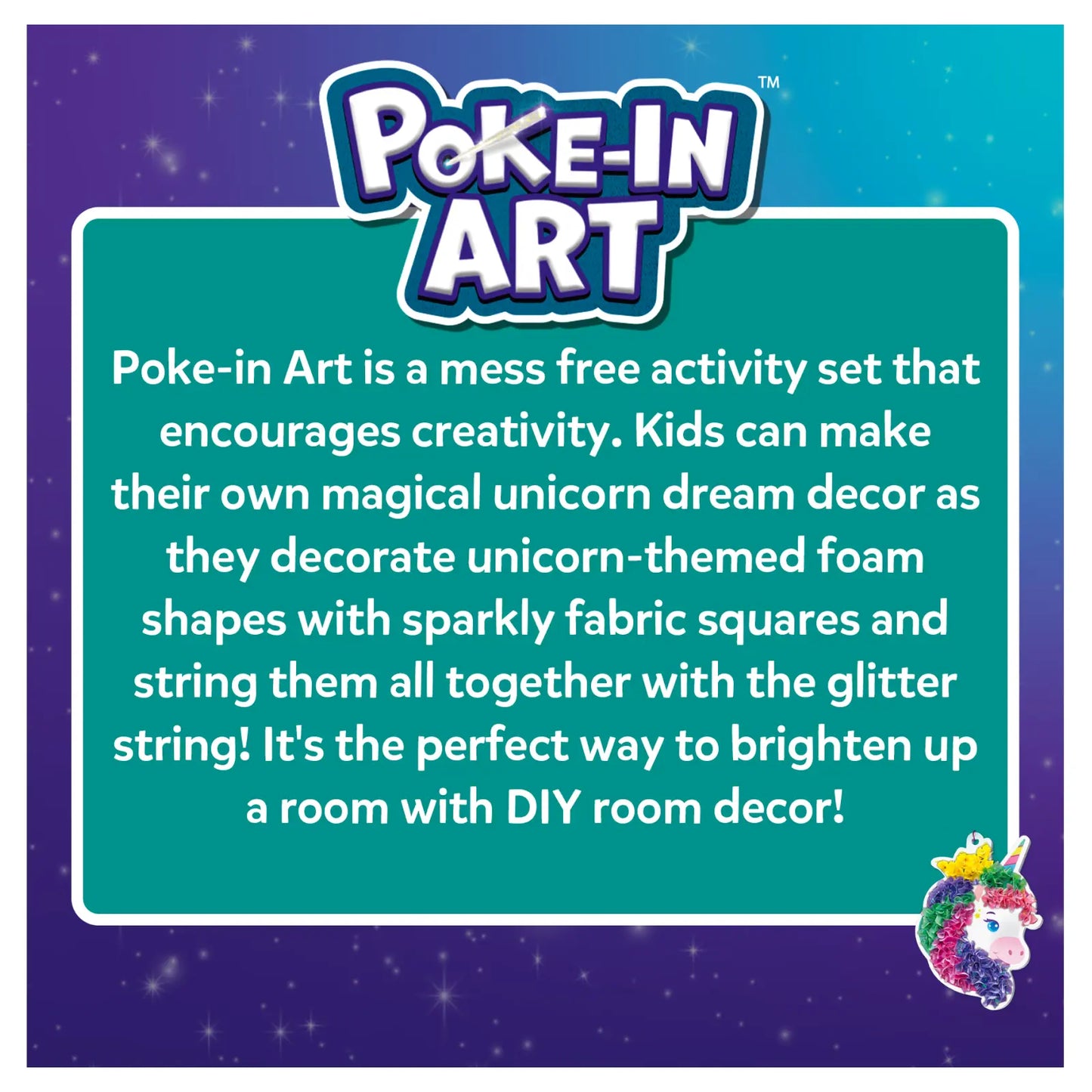 Poke-in Art: Magical Unicorn Dream Decor | No Mess Art for Kids (ages 4-9)