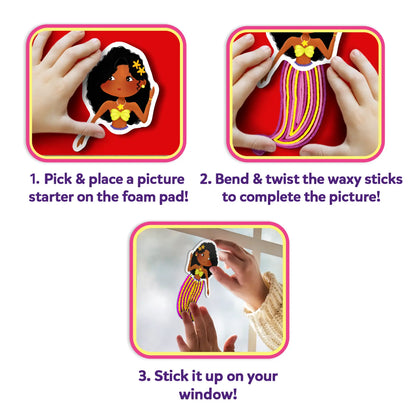 Waxy Stick Art: Pretty Pictures | Mess-Free Art for Kids (ages 5-12)