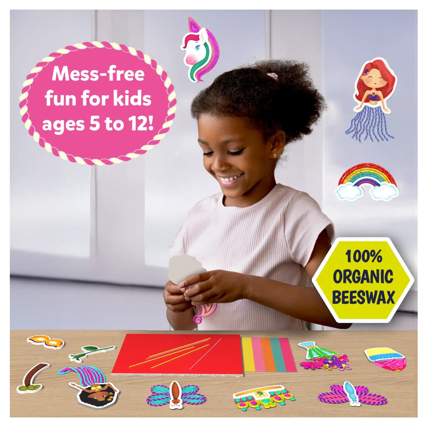 Waxy Stick Art: Pretty Pictures | Mess-Free Art for Kids (ages 5-12)