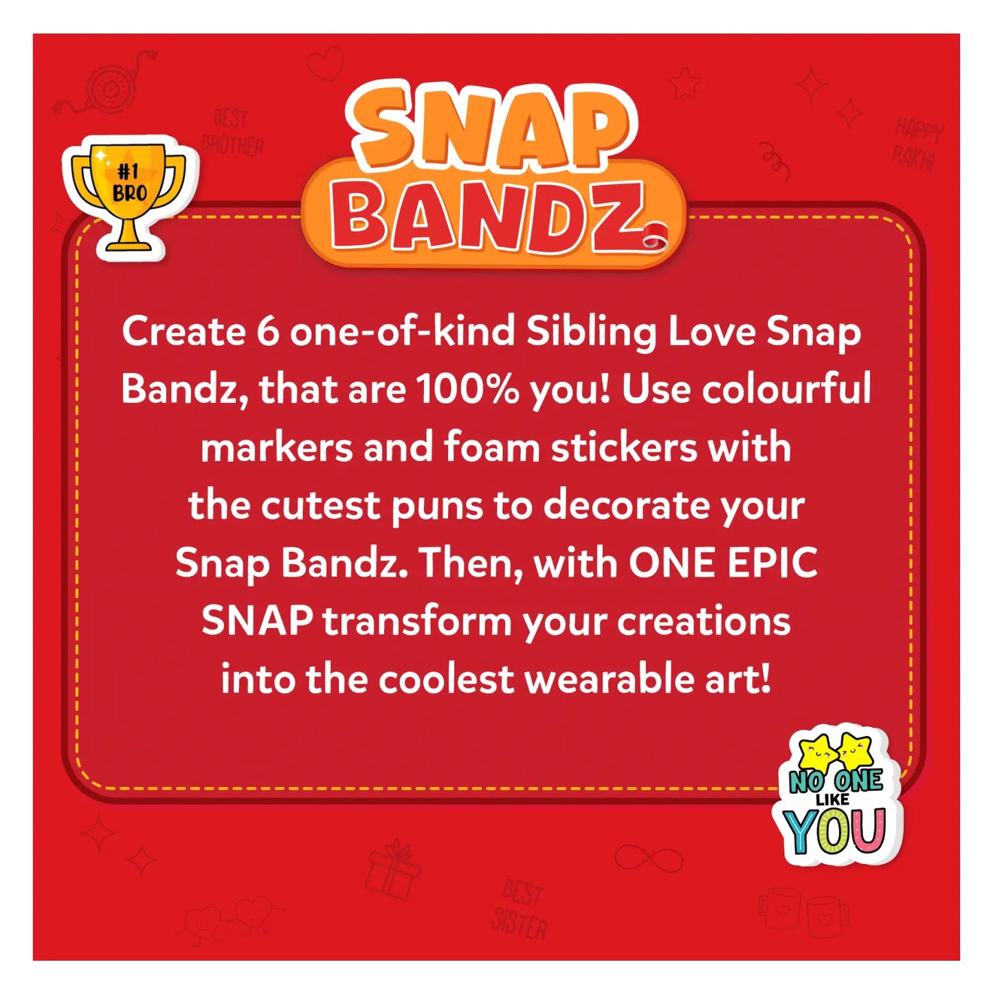 Snap Bandz: Sibling Love | DIY Art & Craft Activity (ages 4-10)