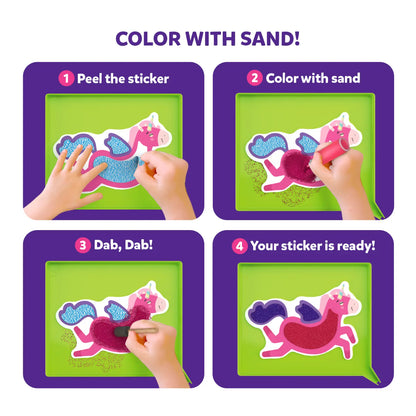 Sand-Tastic Art: Unicorns & Princesses | Controlled-Mess Sand Art (ages 4-10)
