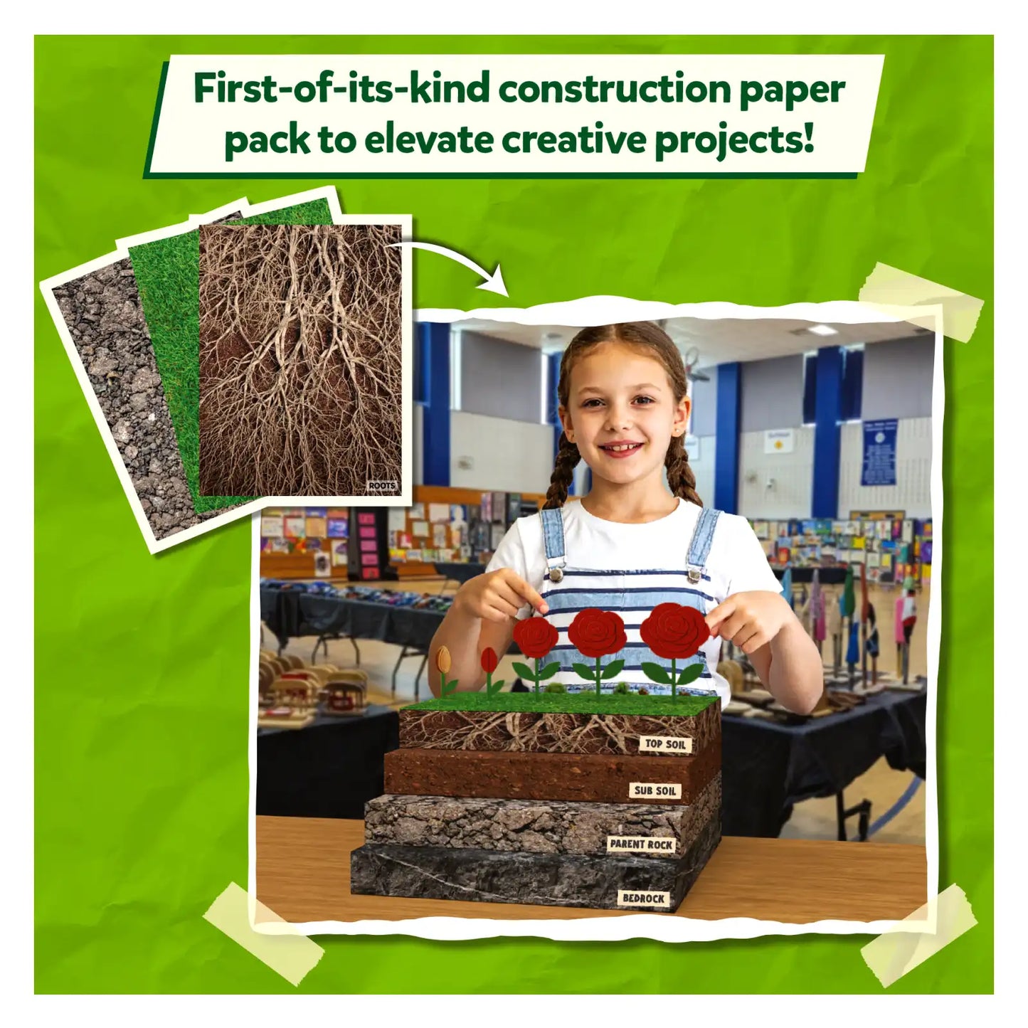 Clever Prints: All Things Science! | Construction Paper (120 Sheets)