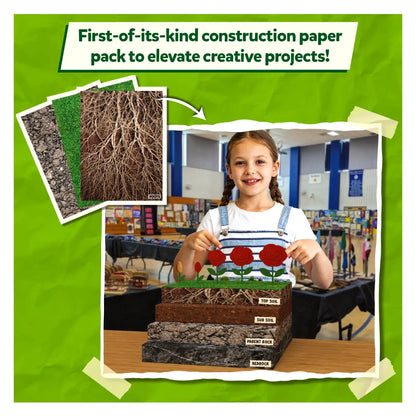 Clever Prints: All Things Science! | Construction Paper (60 Sheets)