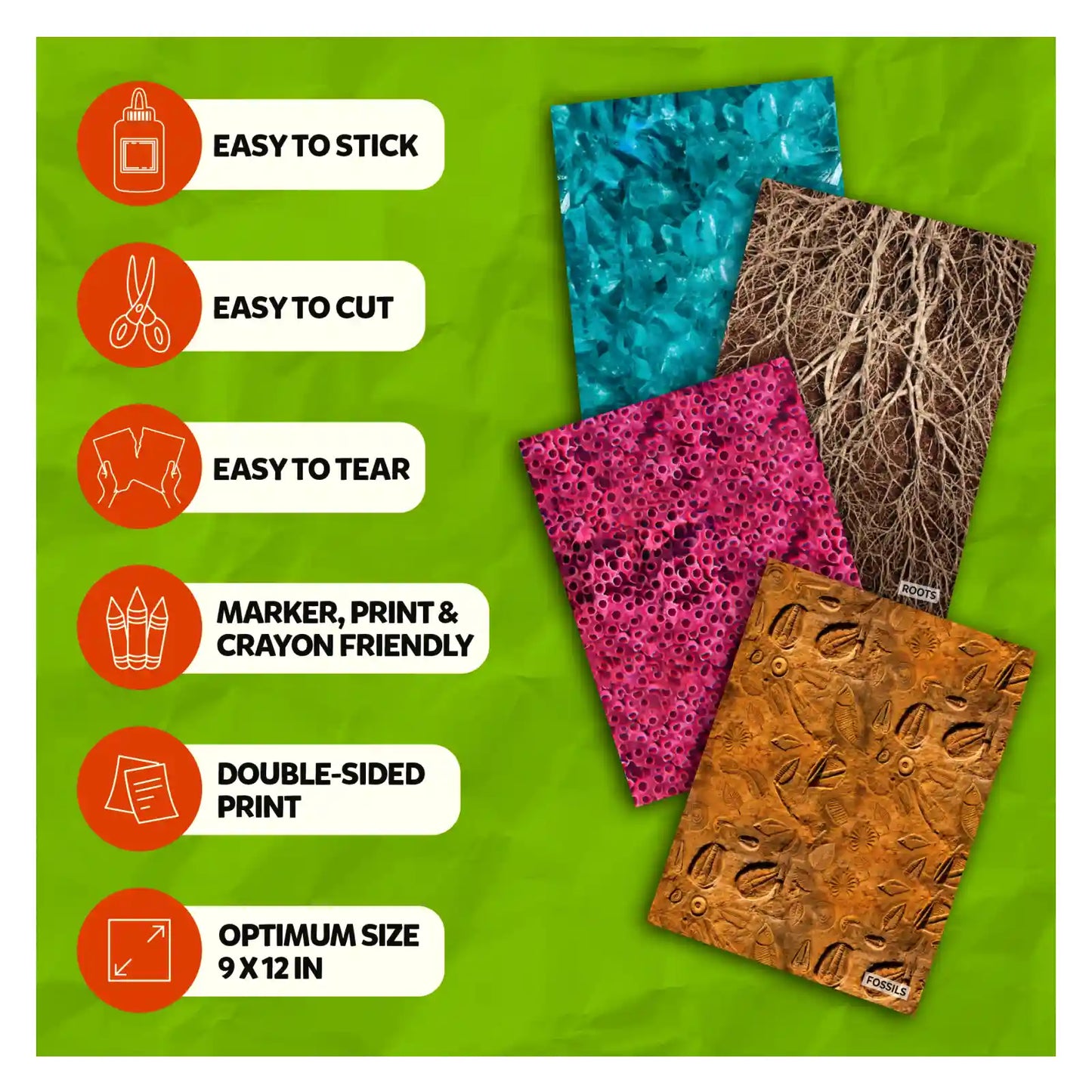 Clever Prints: All Things Science! | Construction Paper (120 Sheets)