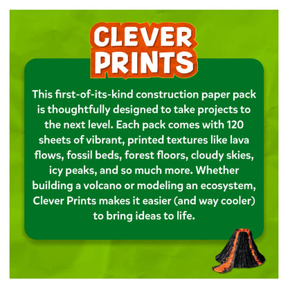 Clever Prints: All Things Science! | Construction Paper (120 Sheets)