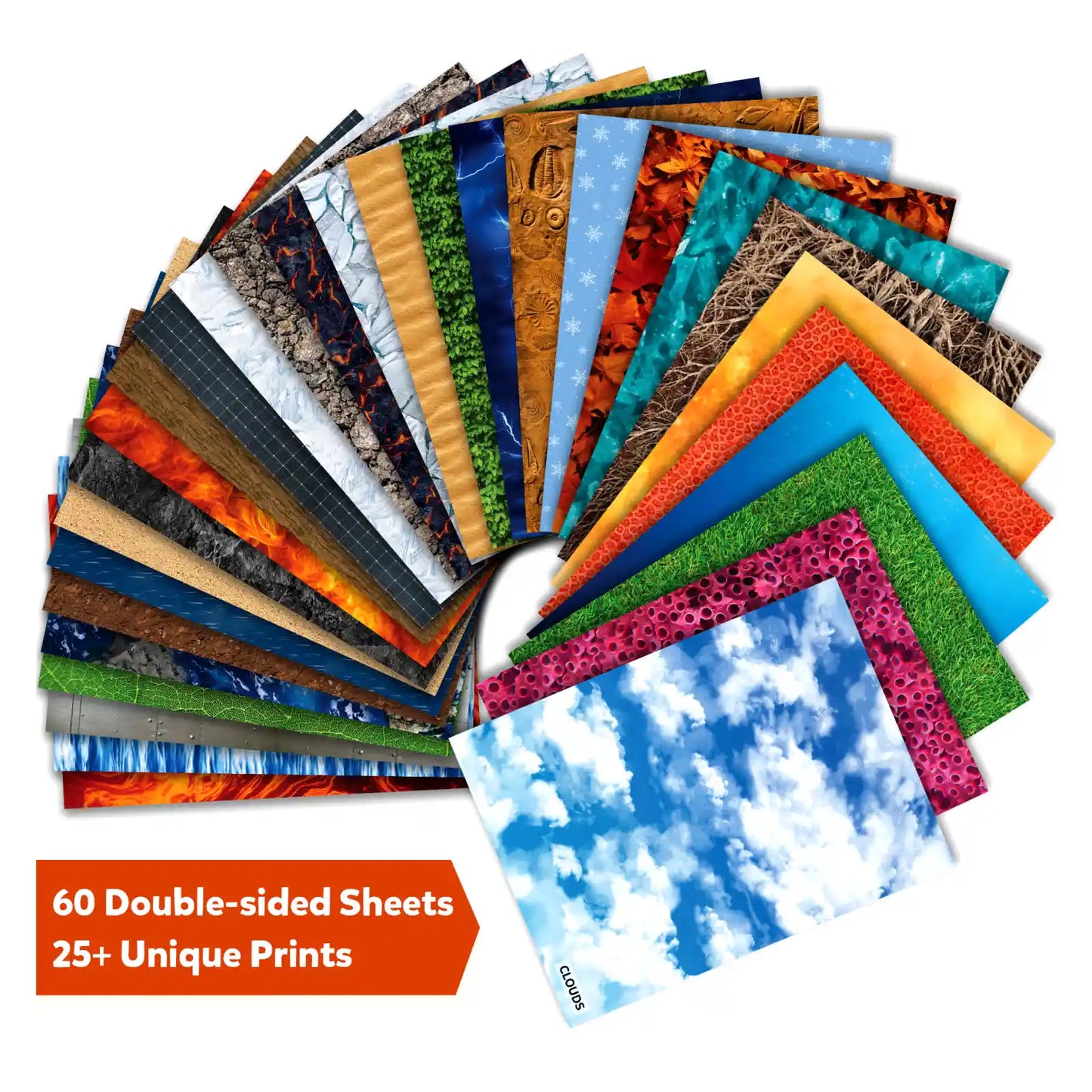 Clever Prints: All Things Science! | Construction Paper (60 Sheets)