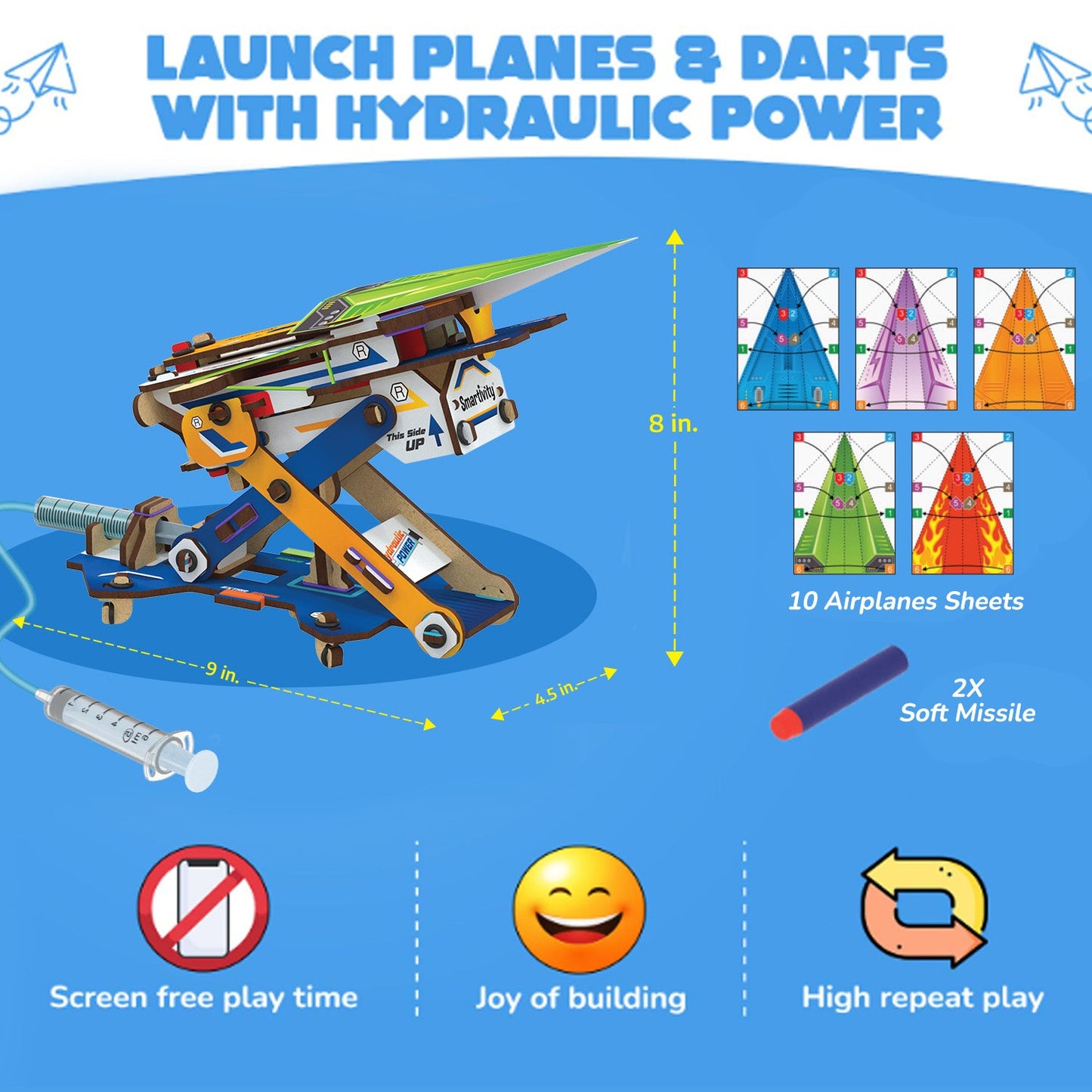 2in1 Hydraulic Planes & Darts Launcher