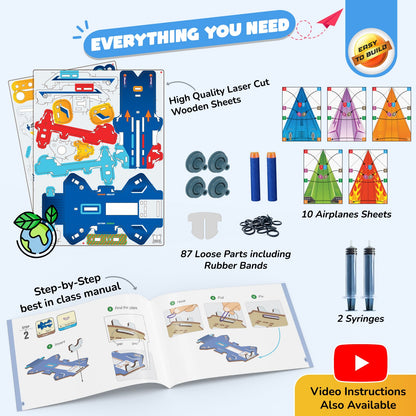 2in1 Hydraulic Planes & Darts Launcher