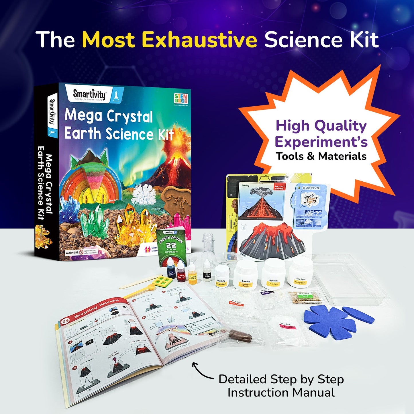 Mega Crystal Earth Science Kit