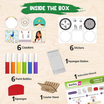 Squeegee Art Coaster Kit