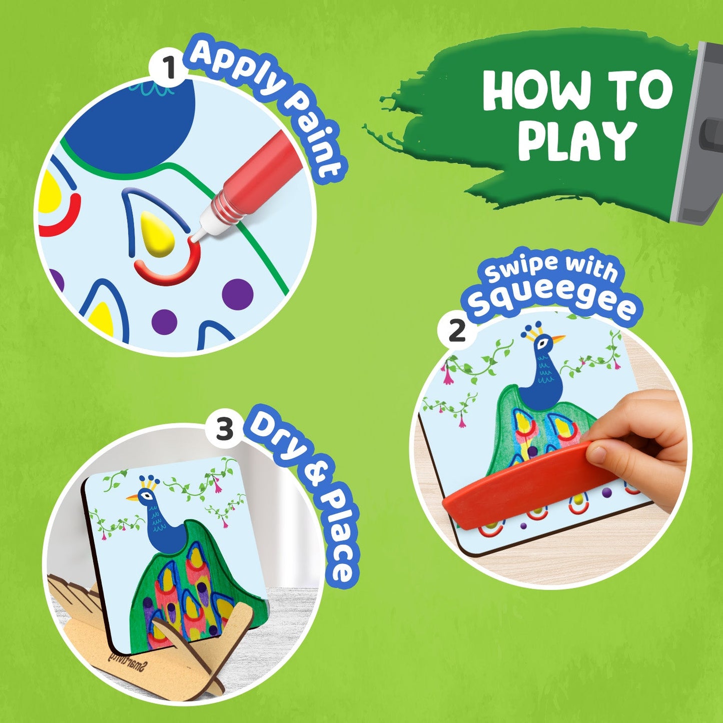 Squeegee Art Coaster Kit