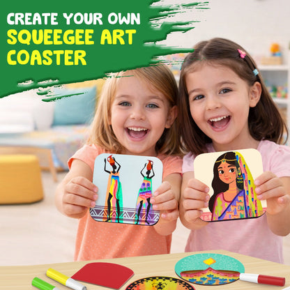 Squeegee Art Coaster Kit