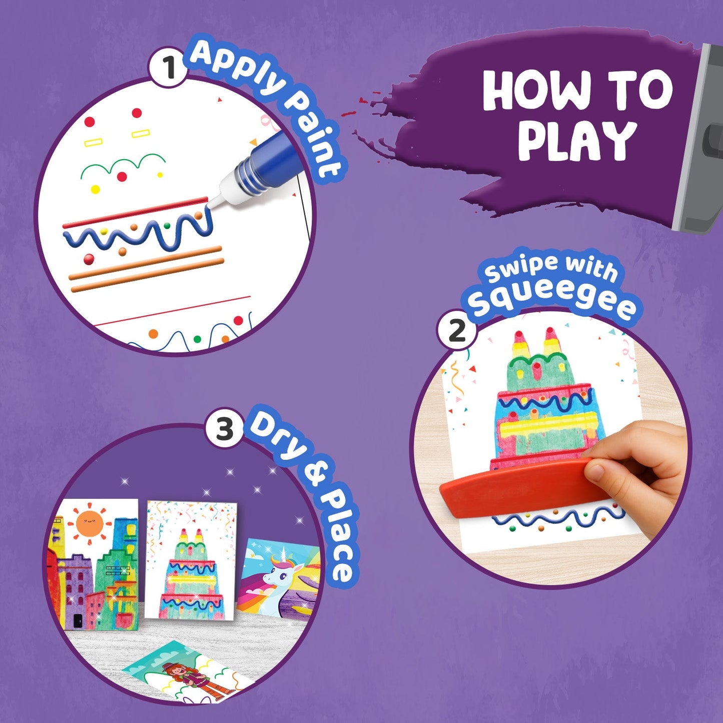 Squeegee Art Painting Kit