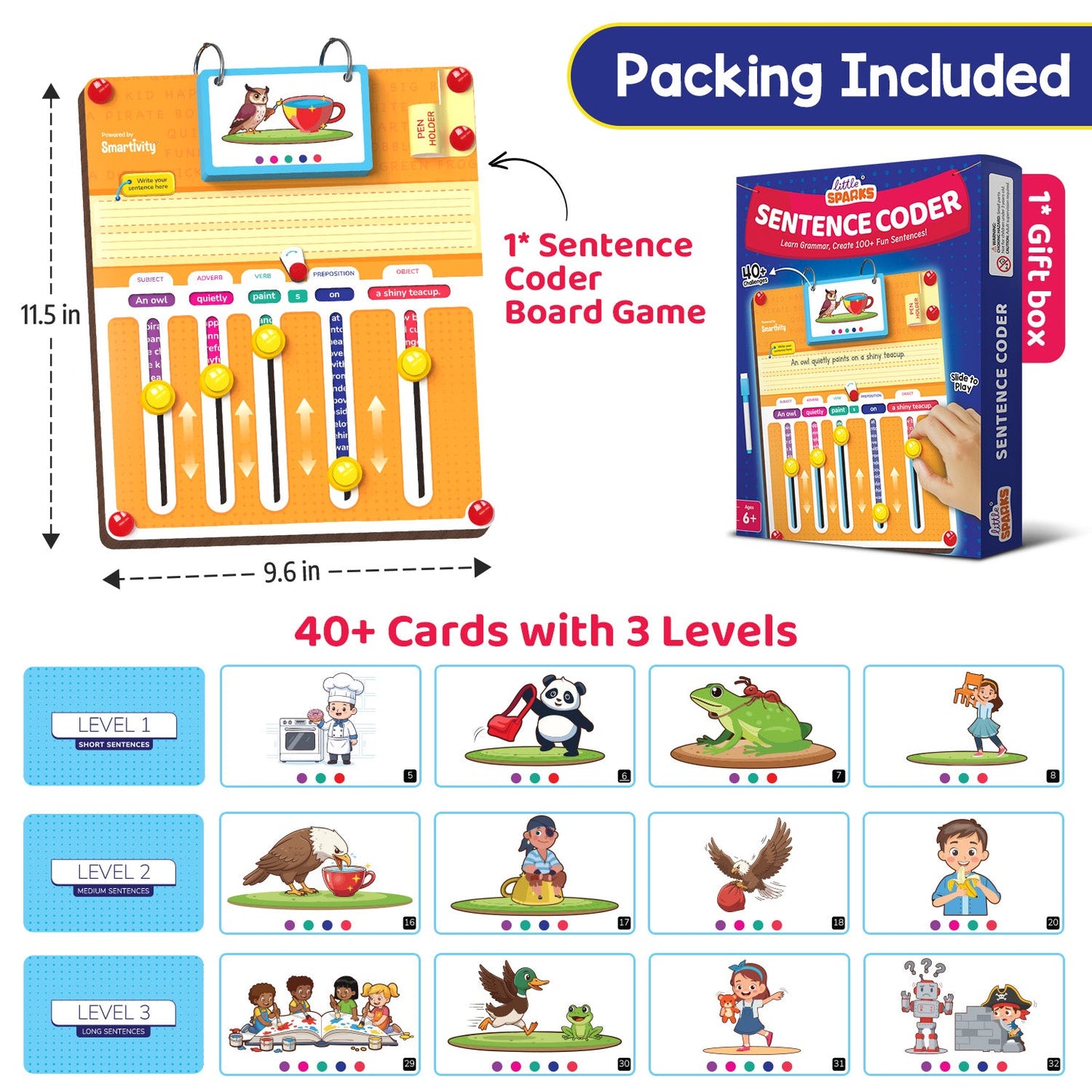100+ Sentence Building Game