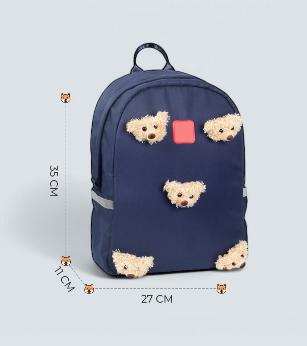 Flash Bear Backpack for Kids – Plush Design with Flashing Lights, Waterproof & Lightweight | Tykle