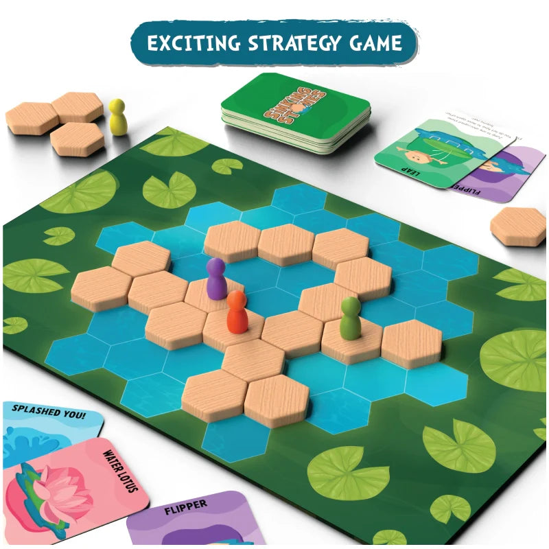 Sinking Stones | Strategy Board Game (ages 6+)