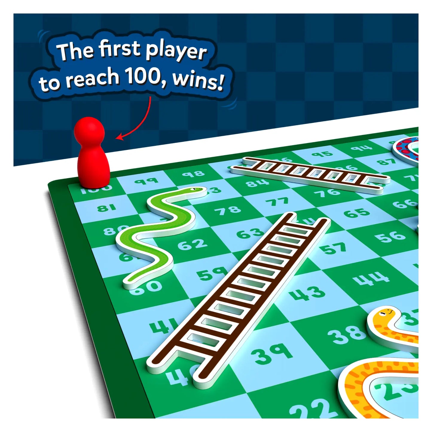 Snakes & Ladders | Magnetic & Customizable Board Game with a Twist (ages 4+)