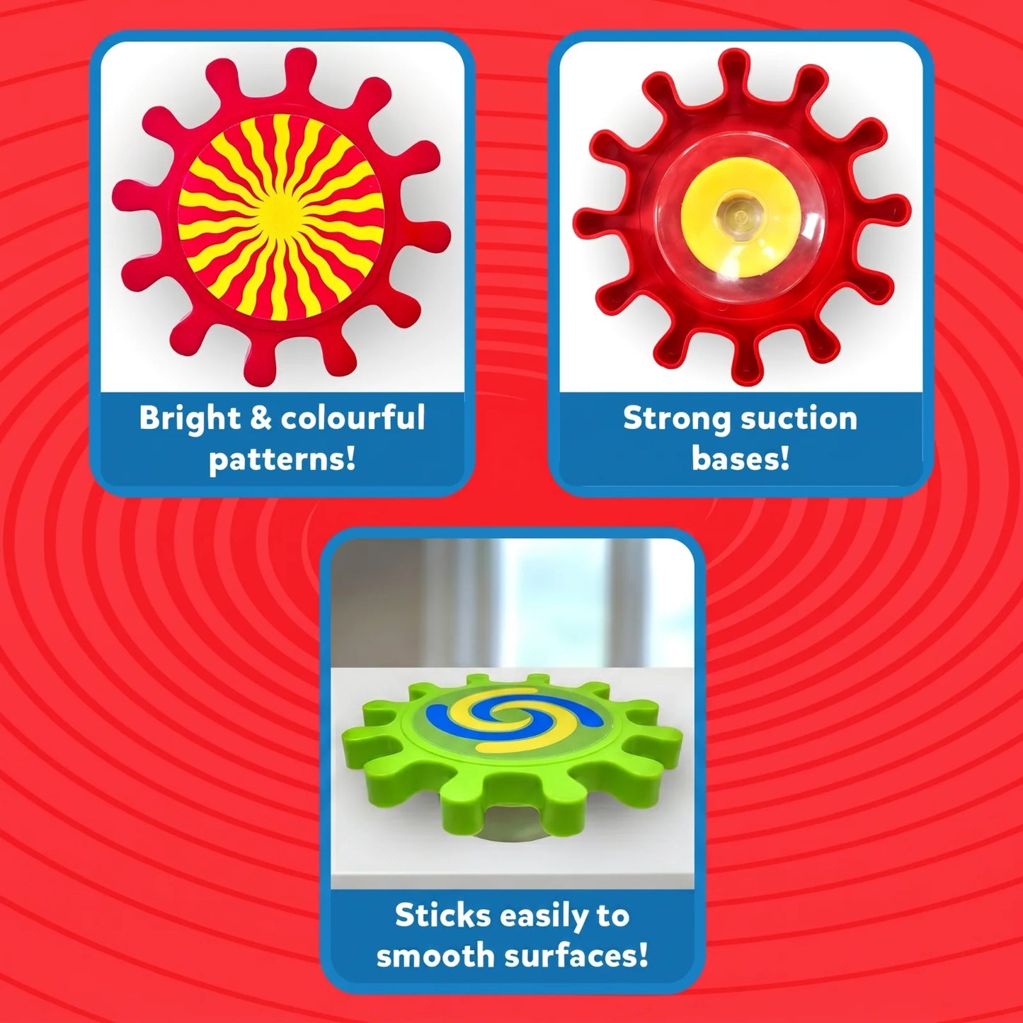 Spinny Gears: Pattern Pop | 5 Interlocking Gears (Ages 6-36 months)