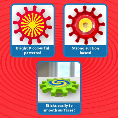 Spinny Gears: Pattern Pop | 5 Interlocking Gears (Ages 6-36 months)