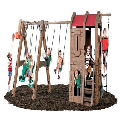 Step2 Naturally Playful Adventure Lodge Play Center with Glider