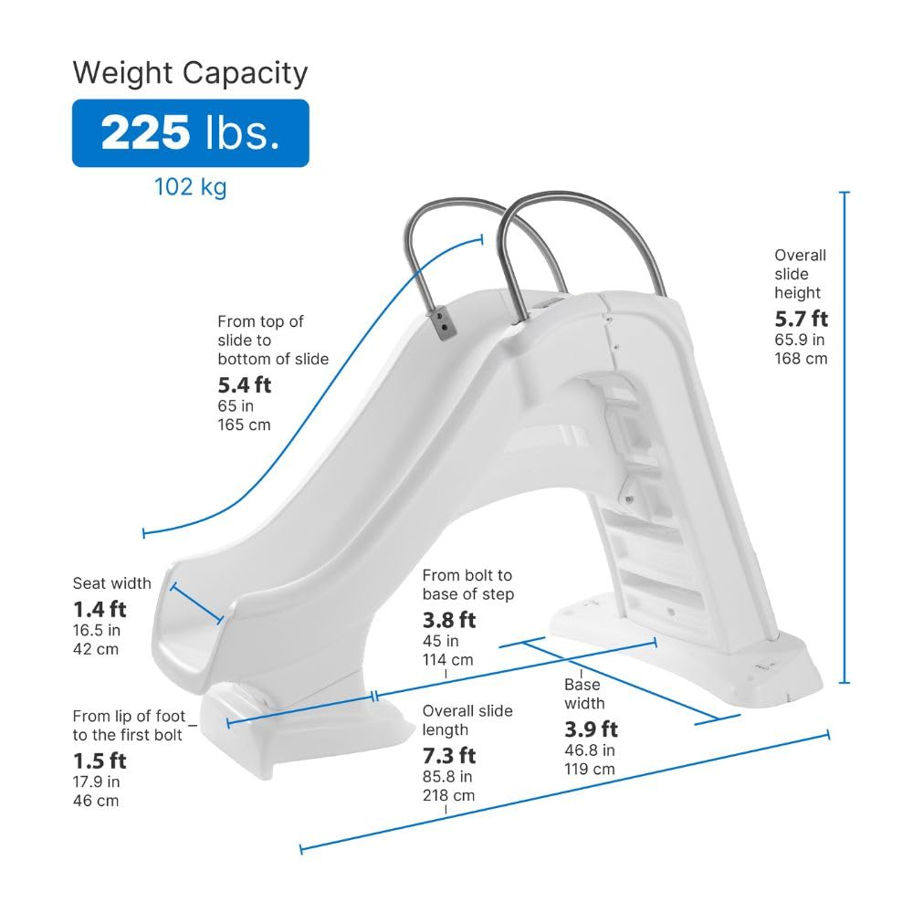 Step2 Vero Pool Slide -White