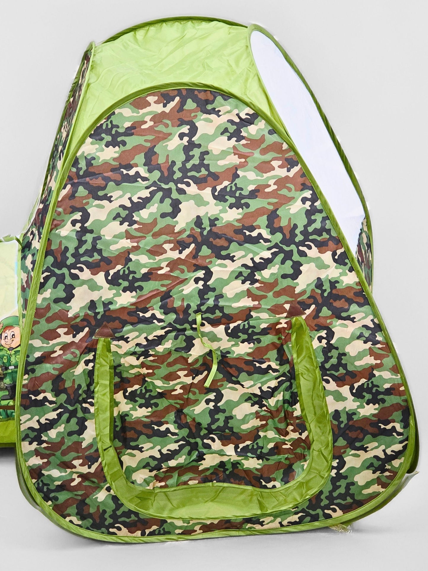 Army Tent & Tunnel Play Set – 2 Tents with Connecting Tunnel for Kids