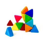 Just Triangles (Set of 16) - Soft, Squishy Building Blocks