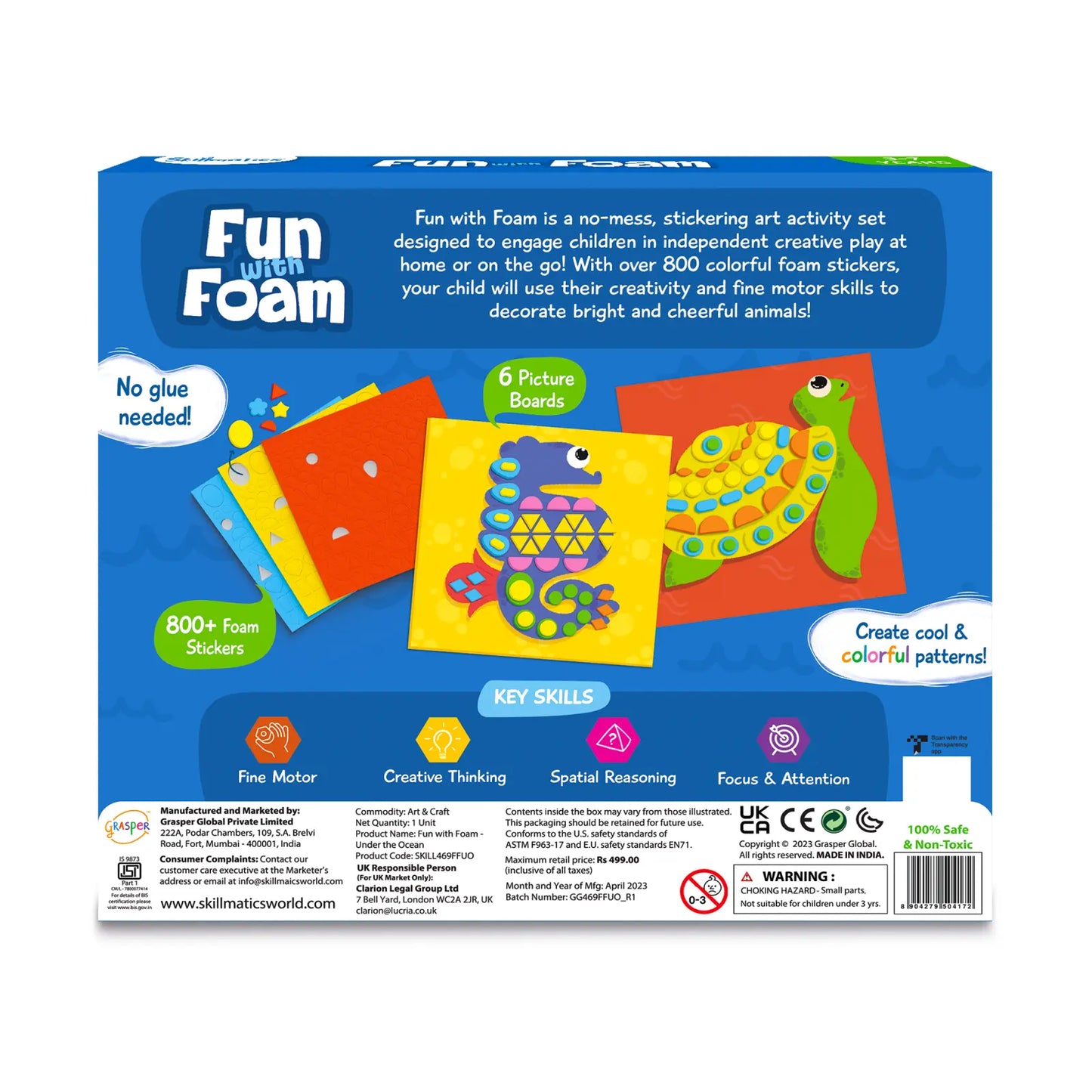 Fun with Foam: Under the Ocean | 3D Sticker Activity (ages 3-7)