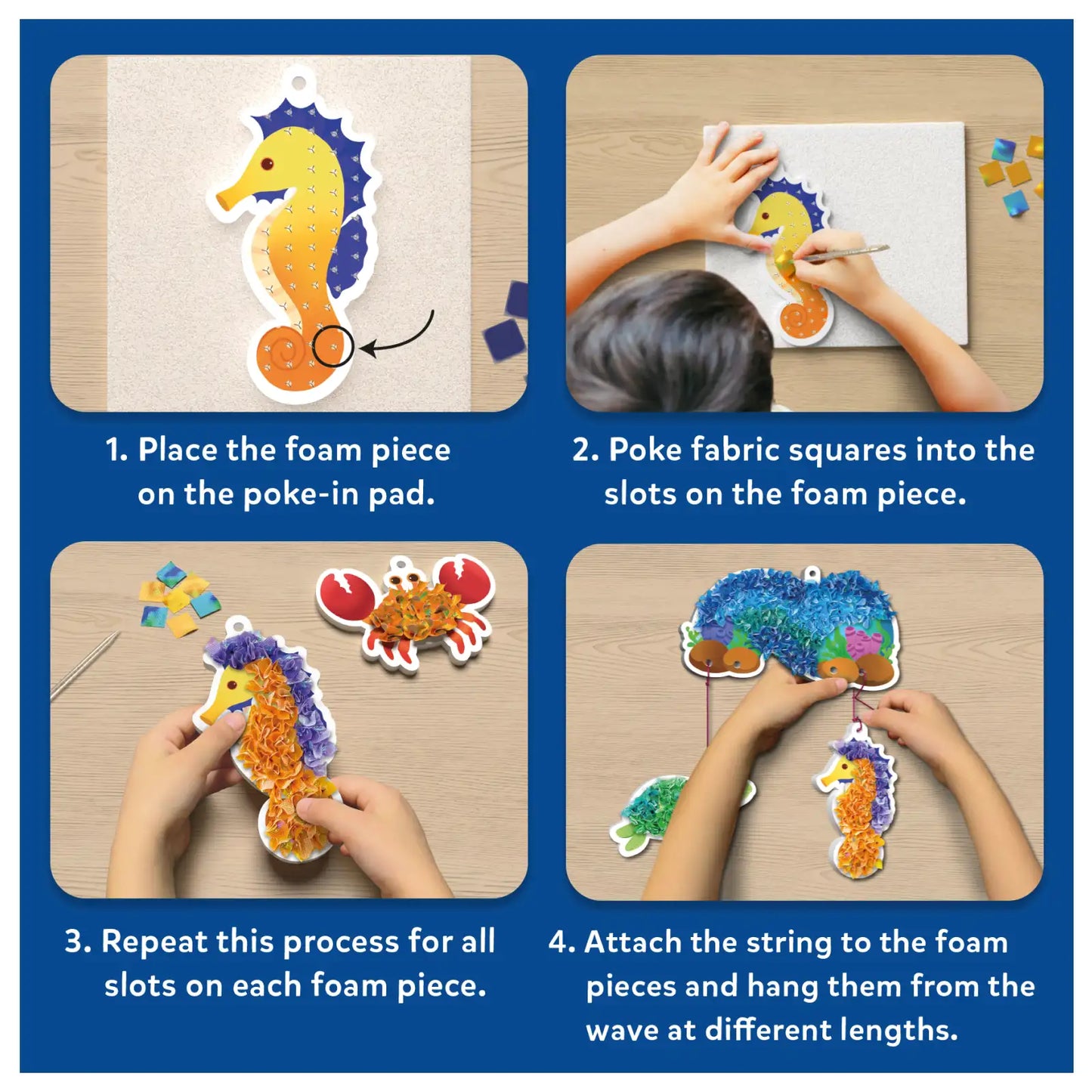Poke-in Art: Underwater Animals | No Mess Art for Kids (ages 4-9)