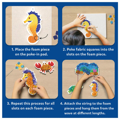 Poke-in Art: Underwater Animals | No Mess Art for Kids (ages 4-9)