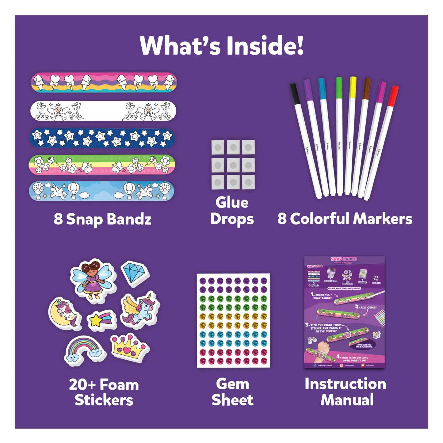 Snap Bandz: Unicorns & Princesses | DIY Art & Craft Activity (ages 4-10)