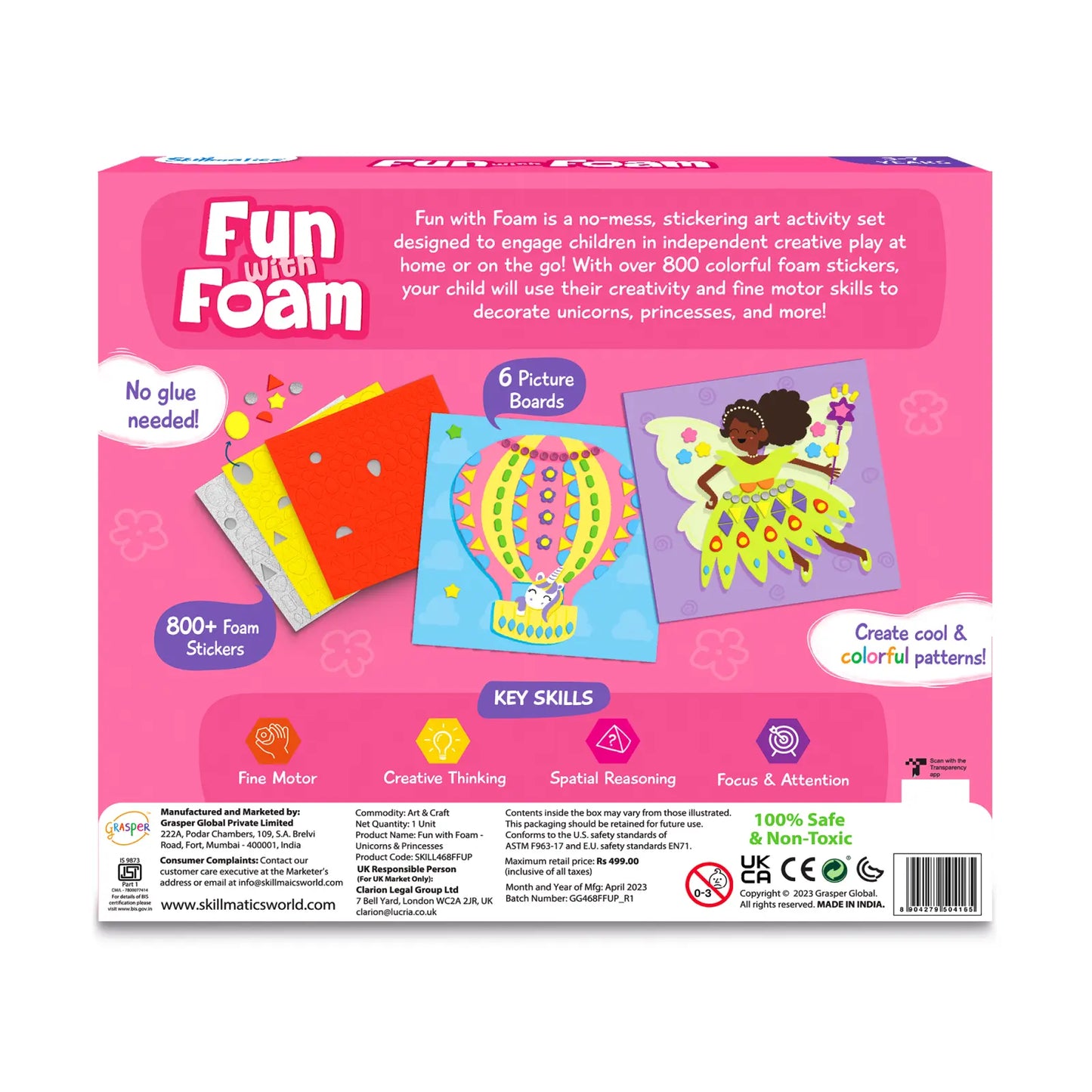 Fun with Foam: Unicorn & Princesses | 3D Sticker Activity (ages 3-7)
