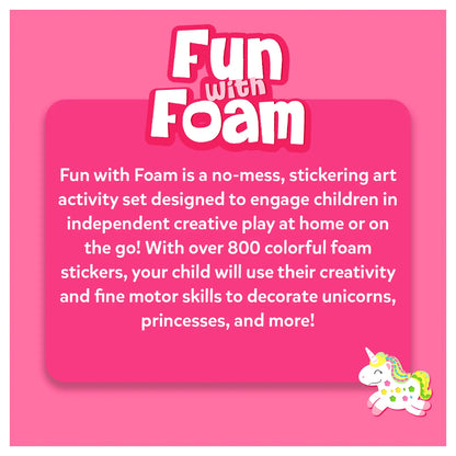 Fun with Foam: Unicorn & Princesses | 3D Sticker Activity (ages 3-7)