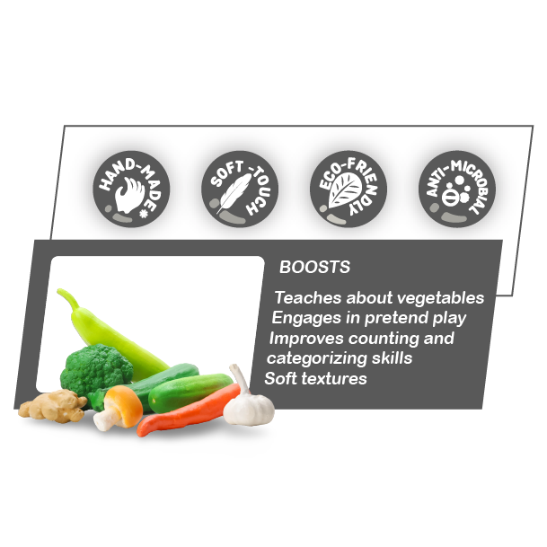 Realistic Vegetables Set of 8