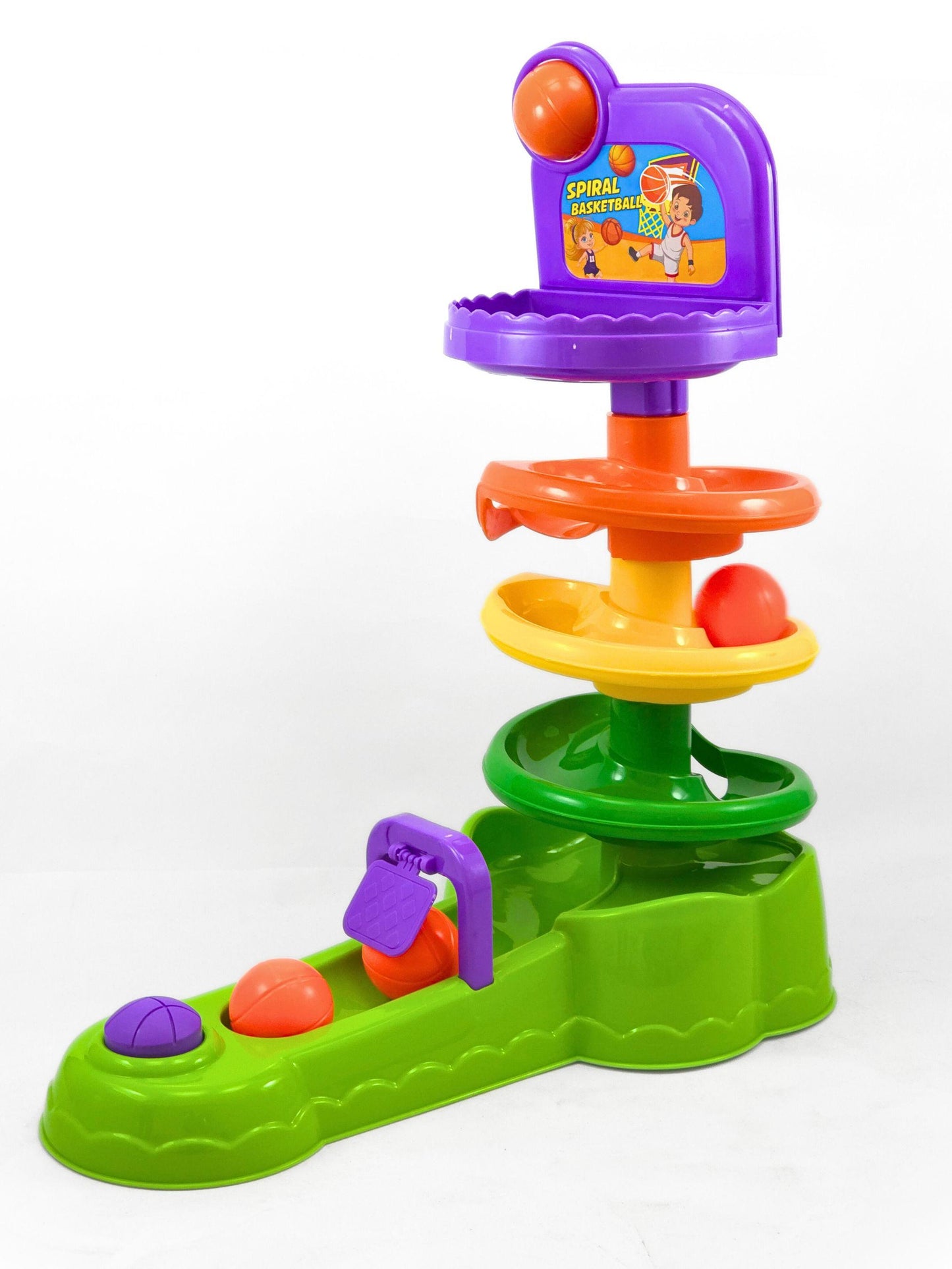 Spiral Basketball by GIRNAR – Indoor Basketball Play Set